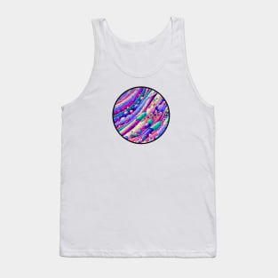 Abstract Histology Symphony: Colorful Micro Patterns Tank Top